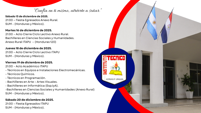 Instituto T&eacute;cnico "Adri&aacute;n P. Urqu&iacute;a"